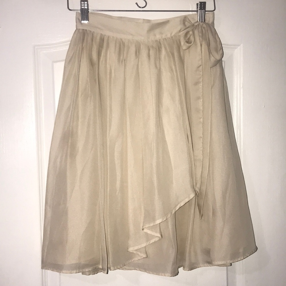 New Wrap Skirt with Pleats